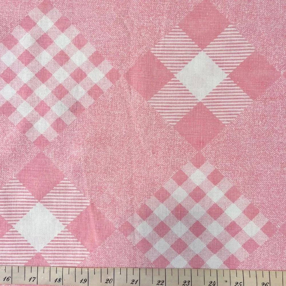LAST‎ HALF YARD, Vintage Fabric Pink check